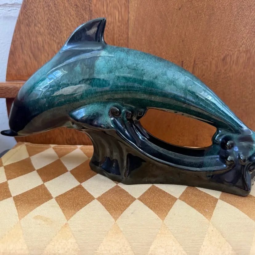 Blue Mountain Pottery Dolphin Sculpture