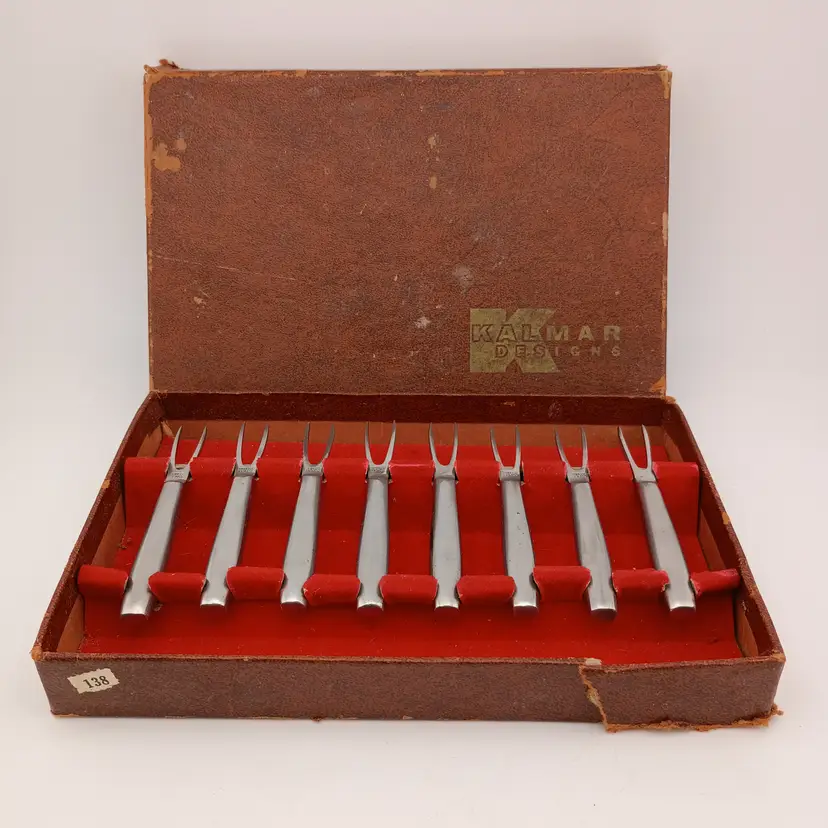 Set of MCM Kalmar Designs cocktail forks