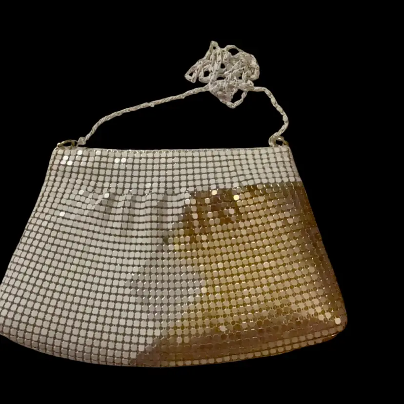 Vintage Y & S Original Gold Silver Metal Mesh Evening Bag Chain
Purse