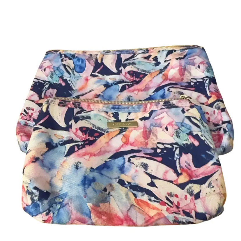 #05  2for1 Sophia Joy Zippered Purse Insert & Make-up Bag