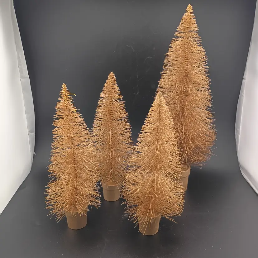 Forest of gold bottle brush trees