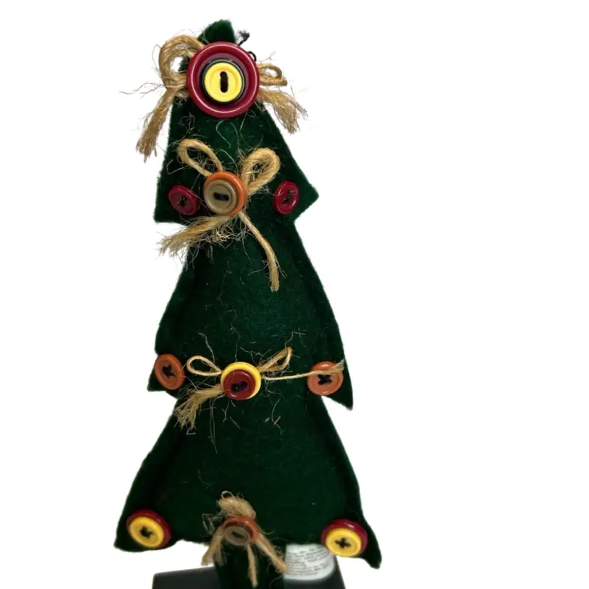 Target Wooden And Felt Button Tree 7 1/2”