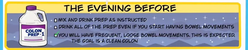 Colonoscopy Prep Guide | Illustrated Patient Education Poster (Digital Download)