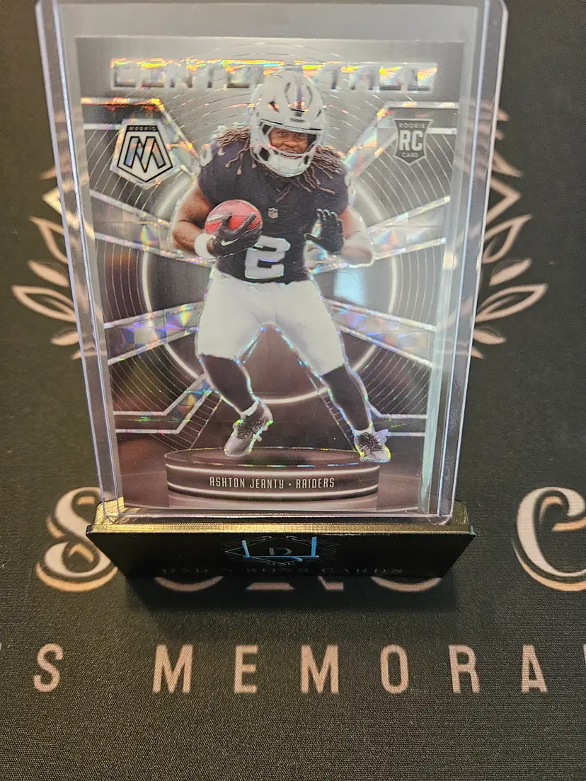 2025 Panini Mosaic Center Stage Mosaic Ashton Jeanty #11 Silver Prizm (RC)