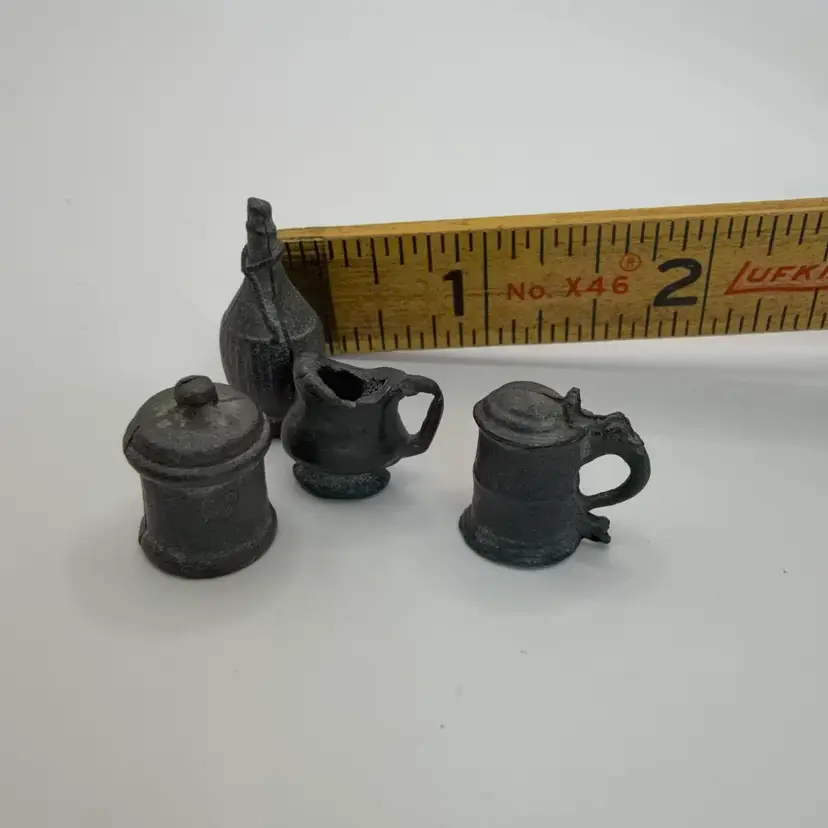 🔔 Miniature Pewter Pub Set