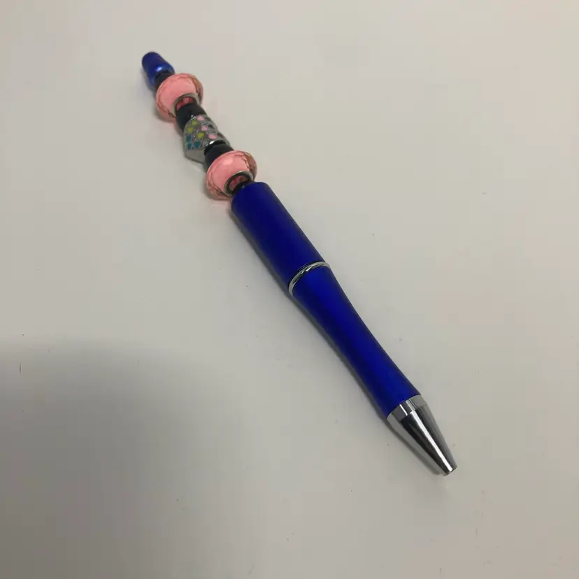 Fidget Pen Handmade By Me! Black Ink! Replaceable Cartridges!  "2"  Extra Ink Cartridges Included! 1 blue and 1 black!