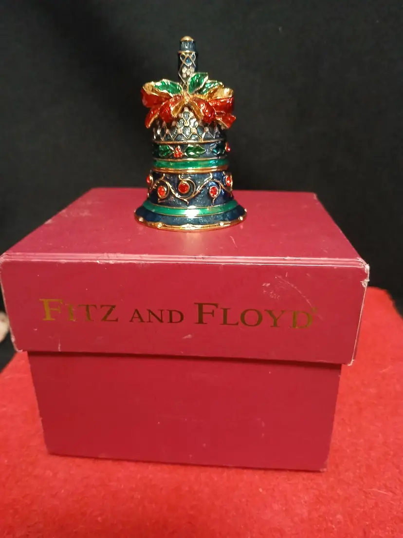 Fitz and Floyd Holiday Bell Ornament
