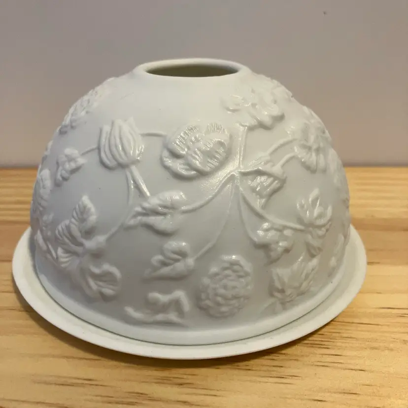 Floral Fairy Light Candle Holder Luminary Lithopane From Anthropologie
