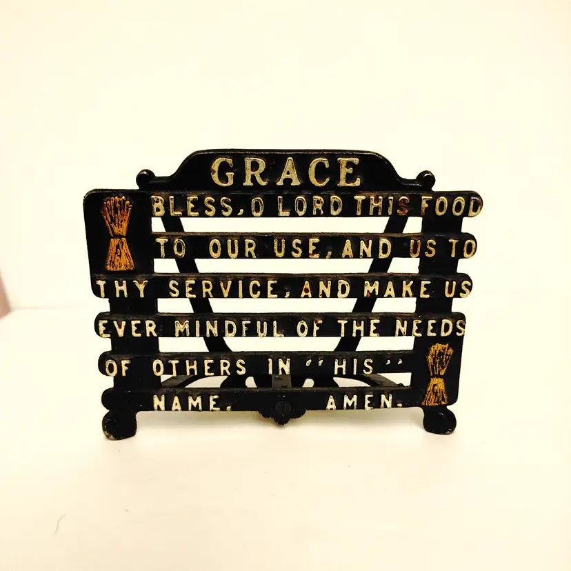 Grace napkin holder. No condition issues. 4.5 inches high.