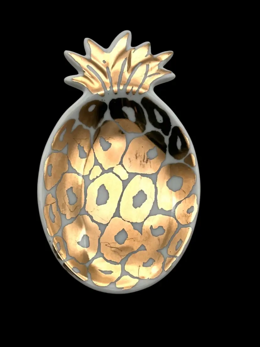 BIN - Lily Pulitzer Pineapple Trinket Tray As Is