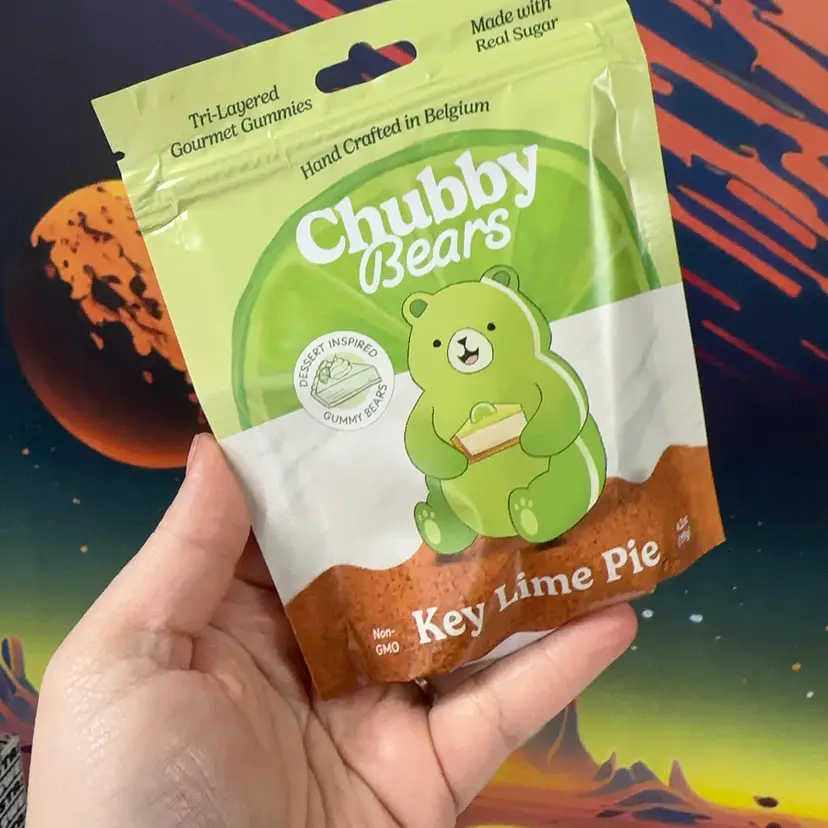 🧸 Key Lime Pie Chubby Bear Triple Later Dessert Gummies 4.2oz