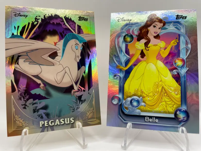2025 Topps Disney Wonder Lot W/ Furry Friends Pegasus Insert And Belle Base