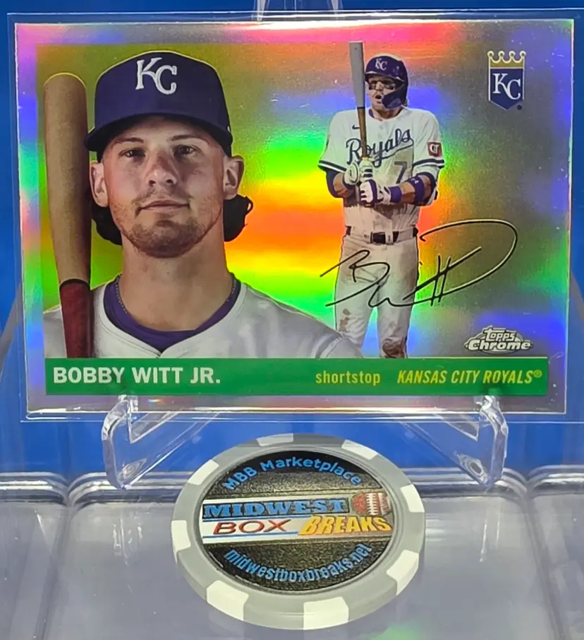 Bobby Witt Jr. 2025 Topps Chrome Platinum Refractor Kansas City Royals