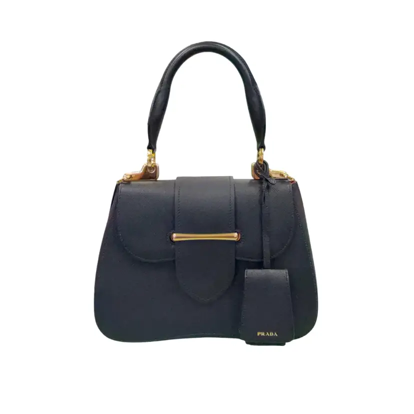Prada Black Saffiano Medium Sidonie
