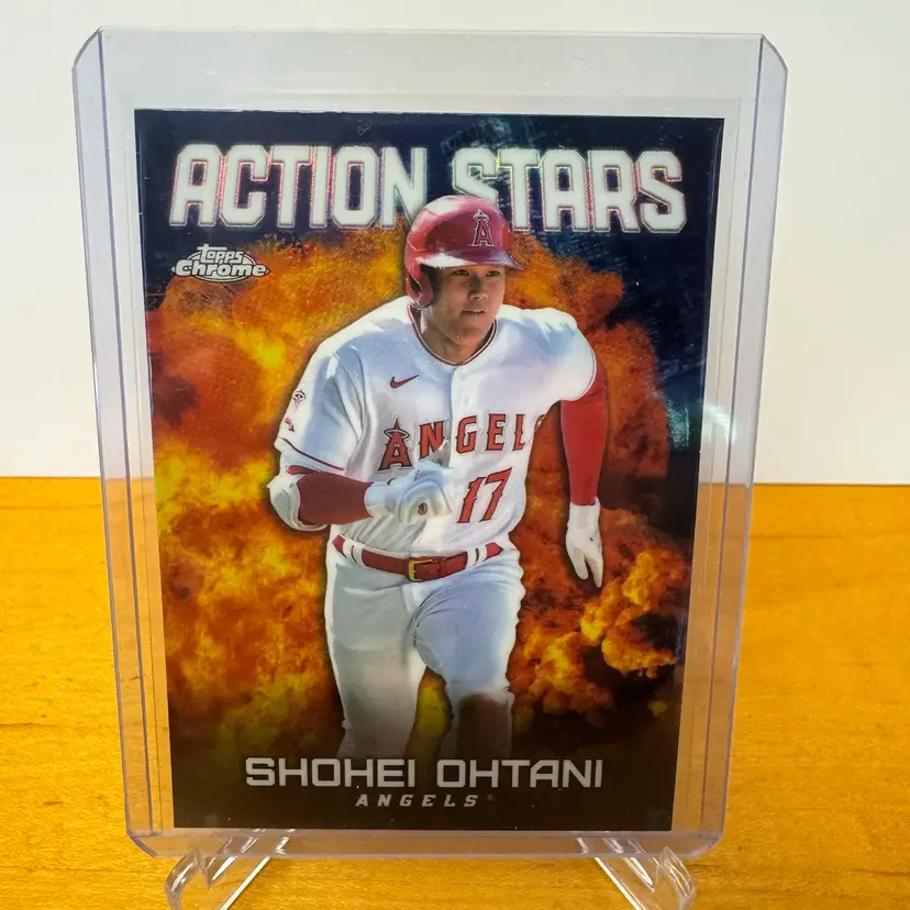 Shohei Ohtani 2023 Topps Chrome Action Stars Refractor #ASC-4 - Los Angeles Angels