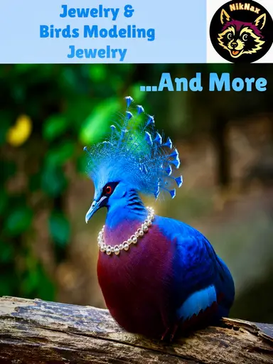 Jewelry And Birds Modeling Jewelry