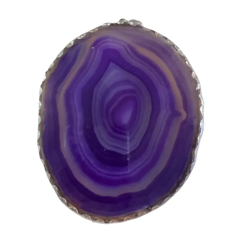 Purple Geode Coaster 4 1/2” X 3 3/4”