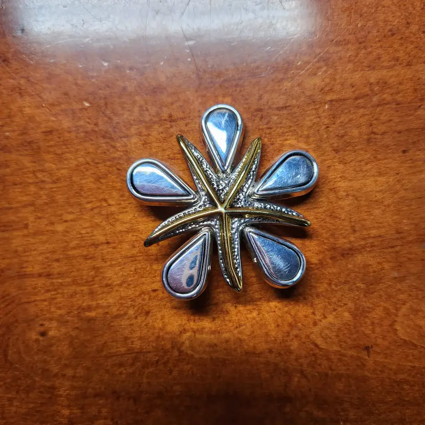 Brooch or Pendant vintage w/starfish-made by 'BEST' 1 3/4"