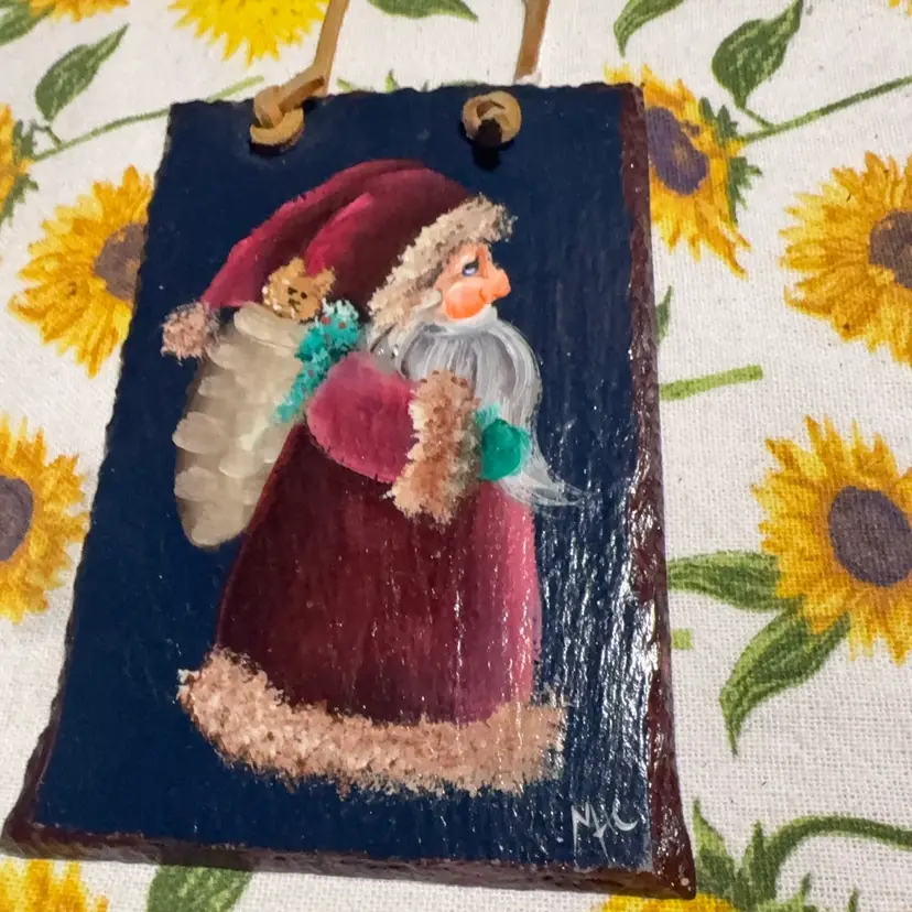 319. Hand Painted Slate Plaque
