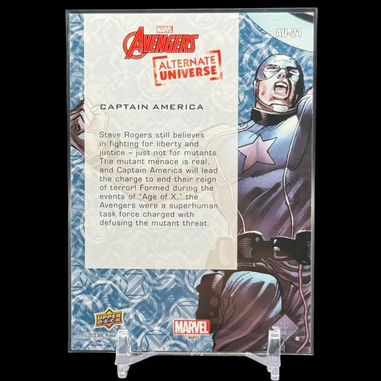 Captain America "Alternate Universe" /499 Upper Deck 2024 Marvel Avengers