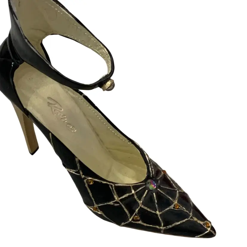 Fabulous Witchy Shoe Metallic Ornament