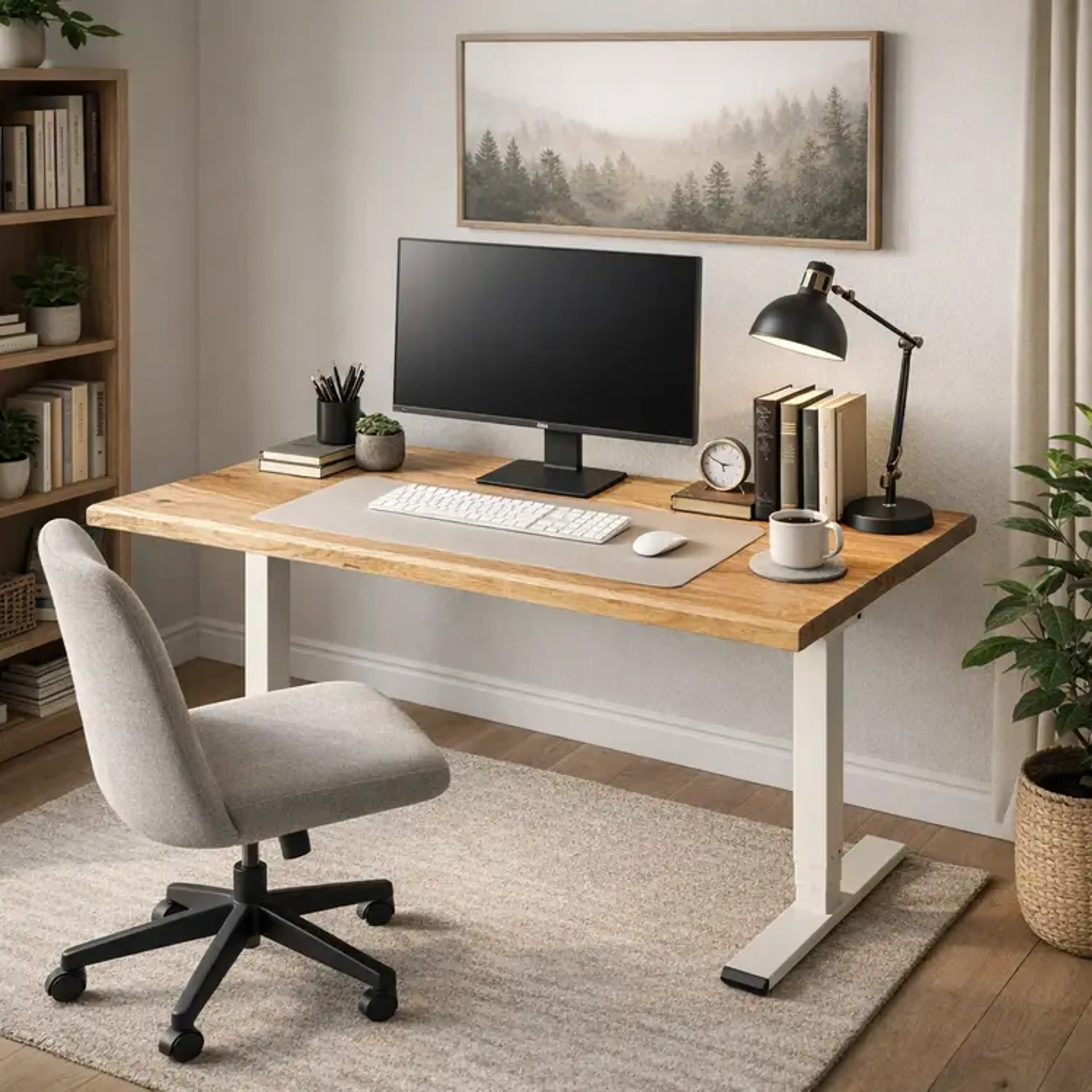 Solid Oak Standing Desk