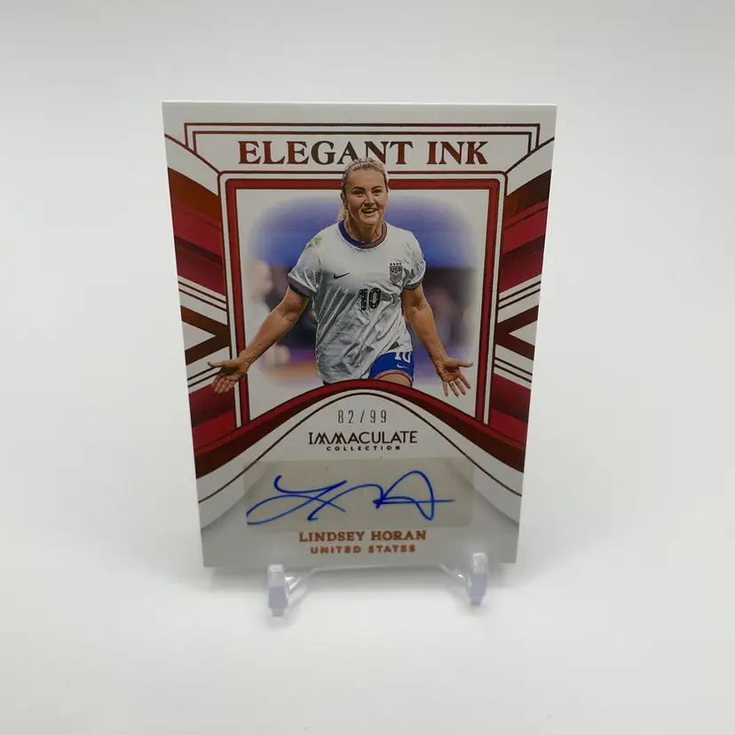 Lindsey Horan (Heaps) Elegant Ink Auto /99 - USWNT 2023-24 Panini Immaculate Collection - Soccer card