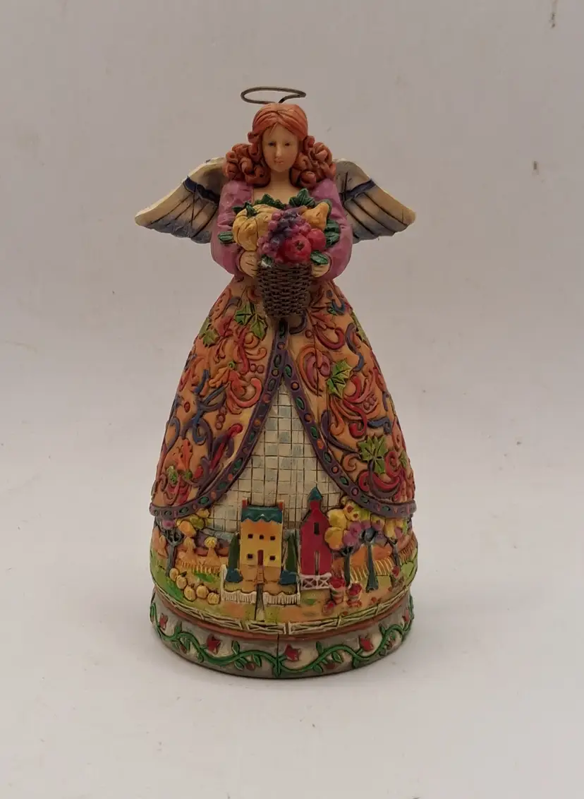 Jim Shore "Bountiful Harvest" Autumn Angel Figurine 4.5"
