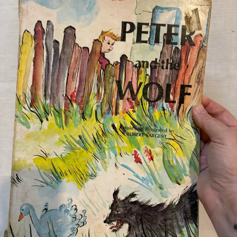Peter and the Wolf Book 1969 great graphics