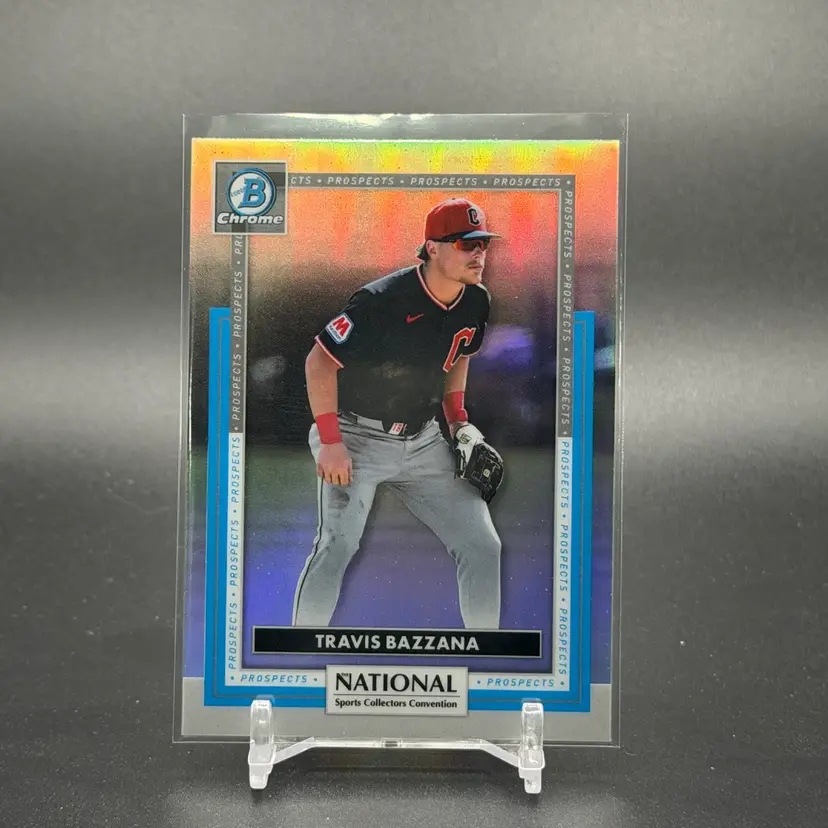 TRAVIS BAZZANA 2026 Topps Chrome NSCC National Exclusive Refractor - Cleveland Guardians