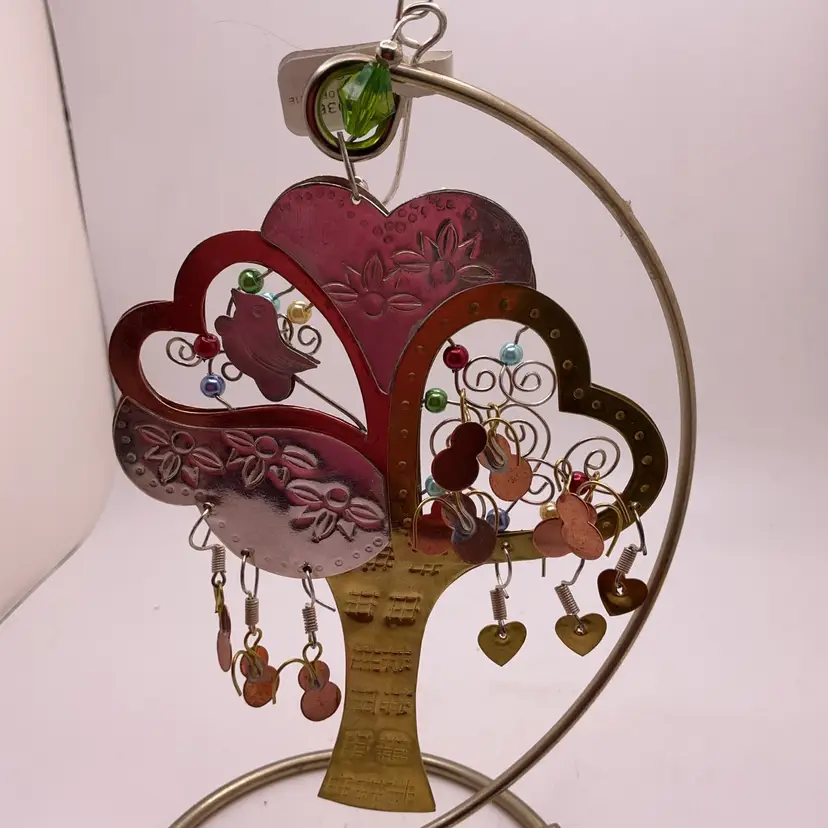 POW4 Tree of Life Metal Ornament with Tag 7.5"