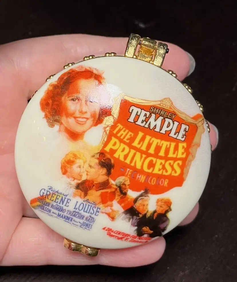 VTG Westland Gifts "The Little Princess" Shirley Temple Porcelain Trinket Box