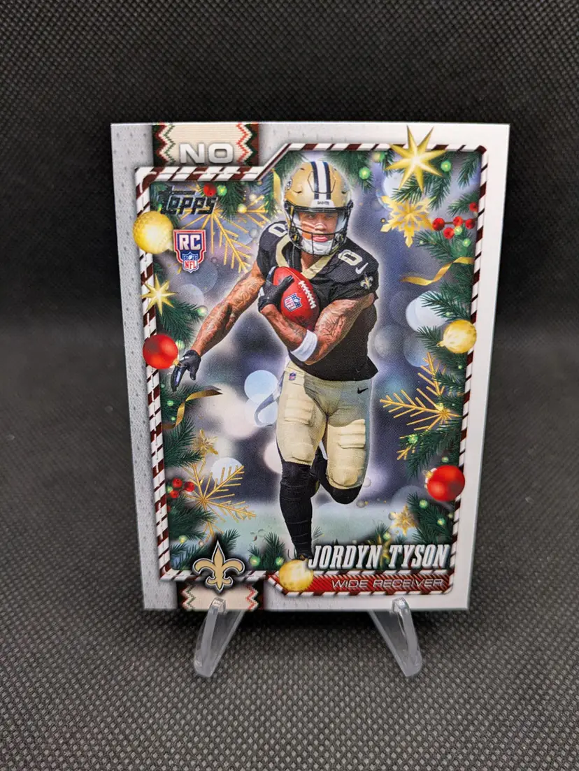 Jordyn Tyson 2026 Topps Holiday Football Rookie (RC) #170 - New Orleans Saints
