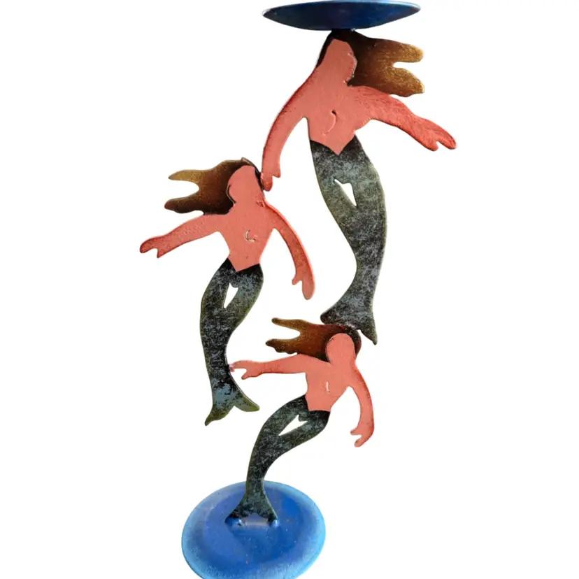 Mermaid Metal Candle Holder