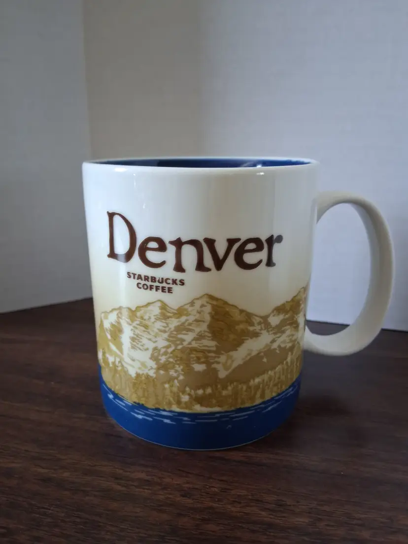 Denver Starbucks Coffee Mug ~ Scenic Mountain Design