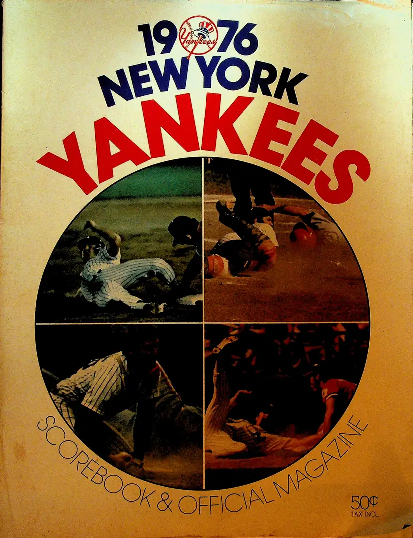 New York Yankees 1976 Scorebook & Official Magazine