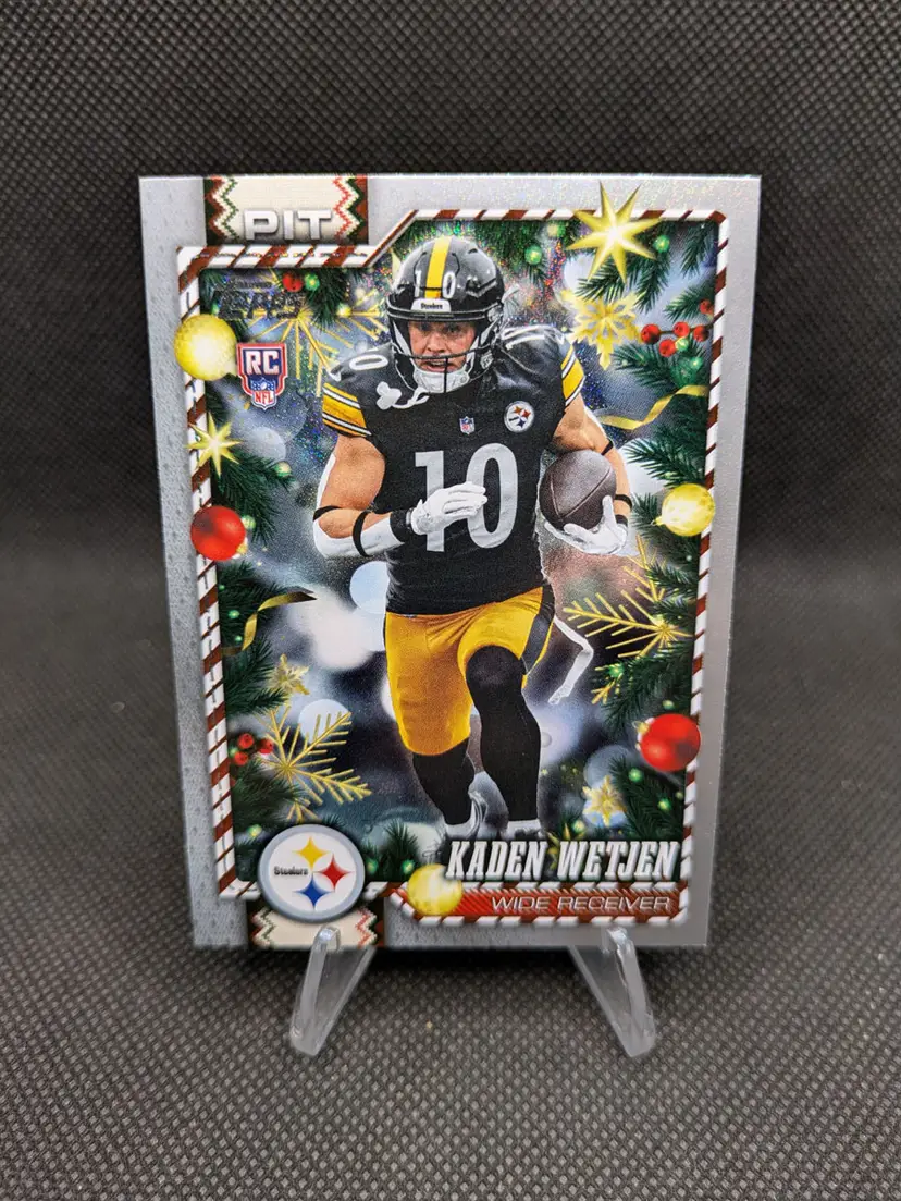 Kaden Wetjen 2026 Topps Holiday Football Glitter Rookie Card (RC) #87 - Pittsburgh Steelers