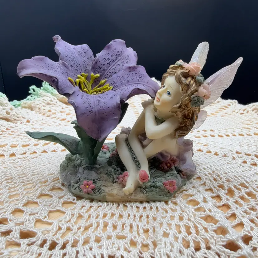 🐞Vtg 2002 Dezine Fairy Collection "Passion" Figurine #5924 Limited Edition #4724    4.5x3.5”