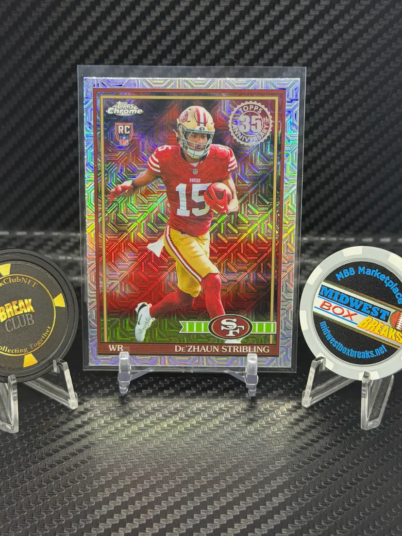 Topps Flagship 2026 De'Zhaun Stribling RC 35th Anniversary MOJO 91TRC-36 San Francisco 49ers - midwestboxbreaks.net