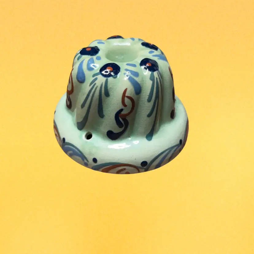 16. Vintage French Pottery Jelly Mould