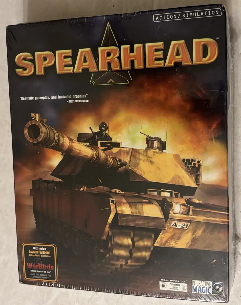 Spearhead Action/Simulation Interactive Magic PC Game Vintage 1998 New Sealed