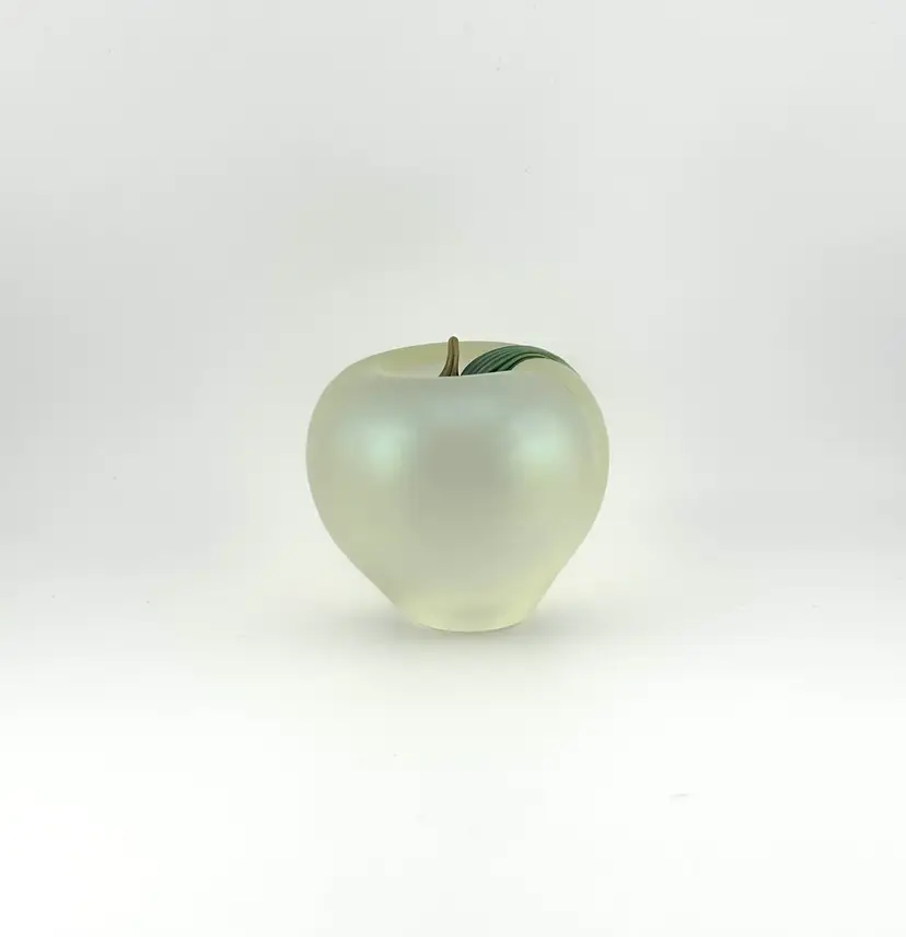 Orient & Flume Iridescent Glass Golden Apple 2.75”x 3”