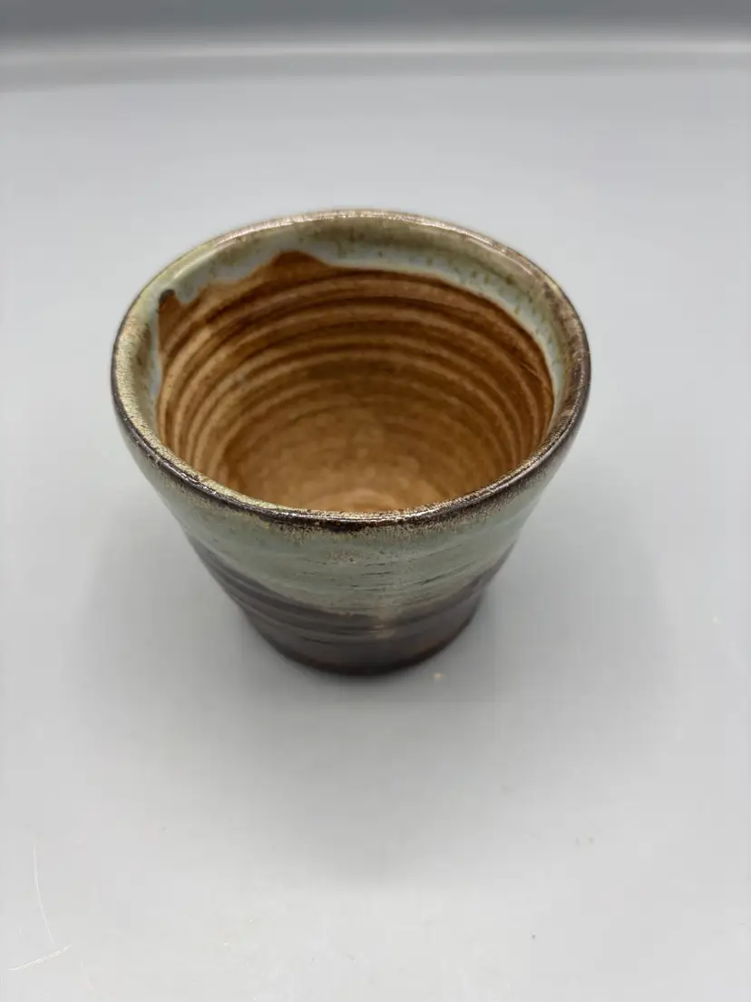 NC Pottery 2 tone glaze cup