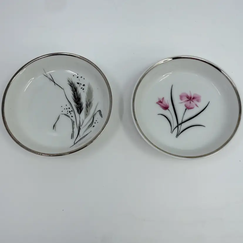 Set Of 2 Vintage Easterling China Bavarian small Dishes