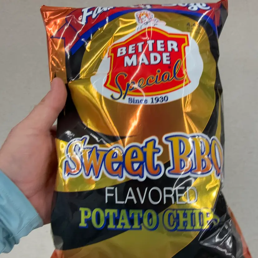 Butter Made Sweet Barbecue Michigan Made Flavored Potato Chips
