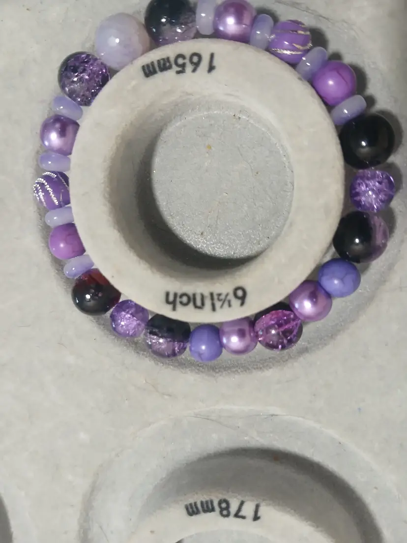 Purple purple swirl bracelet