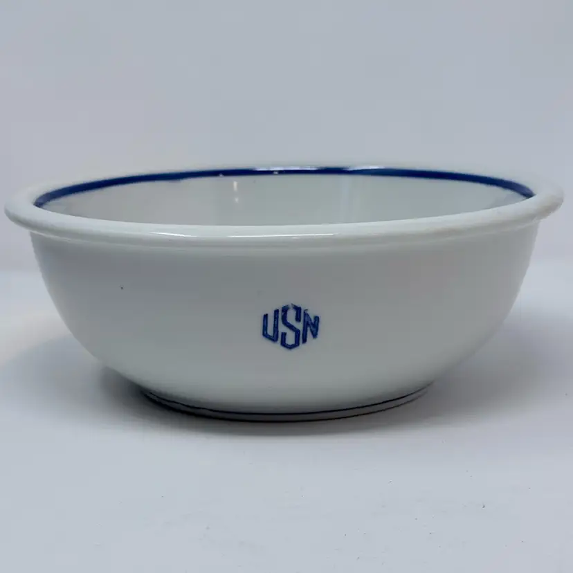 Vintage U.S. Navy Warrant Officer’s Mess Serving Bowl By Tepco