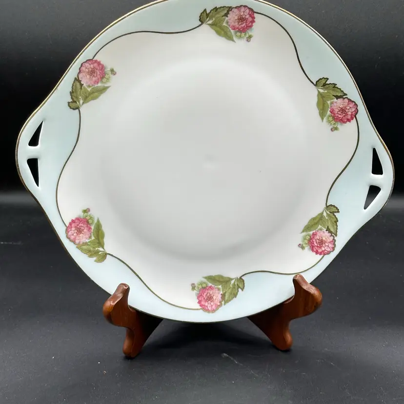 Vintage Hand Painted 2 Handled Plate, HC Royal Bavaria