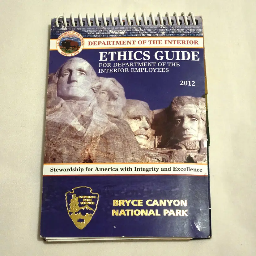 Ethics Guide for Department of the Interior Employees 2012 Bryce Canyon N.P. UT