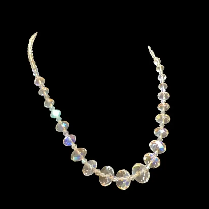Kirk’s Folly Graduated Aurora Borealis Necklace Adjustable 18”-20”